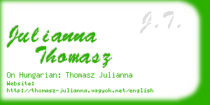 julianna thomasz business card